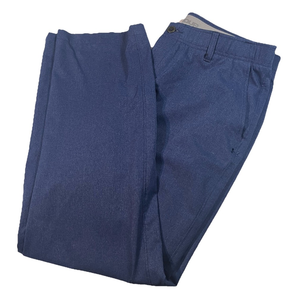 Under Armour Men's Gold Pants 38x32 Dark Blue‎ Quick Dry EUC